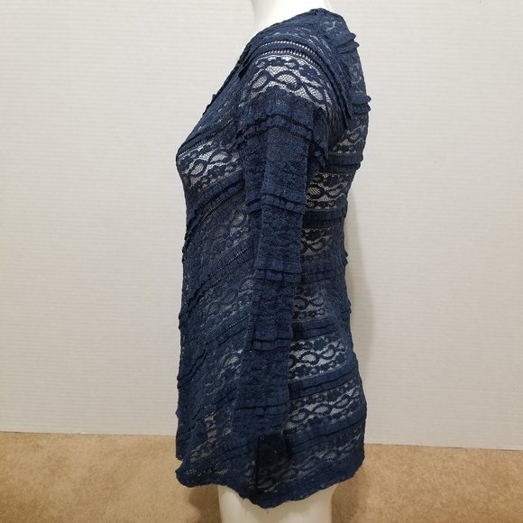 Lilka top Small Colette unlined floral lace boho stretch Anthropologie - Picture 2 of 10